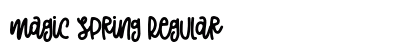 Magic Spring Regular (OpenType) Font Preview Magic Spring Regular (OpenType) Font Preview