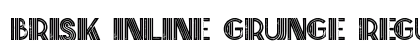 Brisk inline grunge Regular Font Brisk inline grunge Regular Font Preview