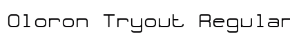 Oloron Tryout Regular Font Oloron Tryout Regular Font Preview