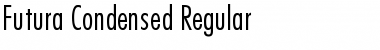 Futura Condensed Regular Font