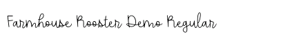 Farmhouse Rooster Demo Regular Font Preview Farmhouse Rooster Demo Regular Font Preview