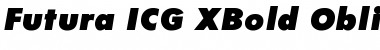 Futura ICG XBold Oblique