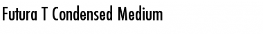 Futura T Condensed Medium Font