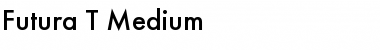 Futura T Medium Font