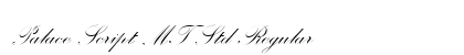 Palace Script MT Std Regular Font Palace Script MT Std Regular Font Preview