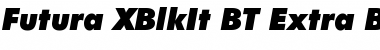 Futura XBlkIt BT Extra Black Italic Font
