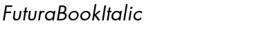 FuturaBookItalic Regular Font