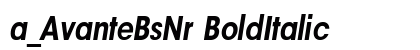 a_AvanteBsNr BoldItalic Font Preview a_AvanteBsNr BoldItalic Font Preview