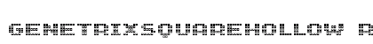 GenetrixSquareHollow Regular Font GenetrixSquareHollow Regular Font Preview