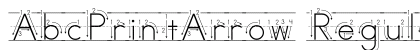 AbcPrintArrow Regular Font AbcPrintArrow Regular Font Preview