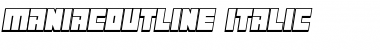 Maniac Outline Italic Font