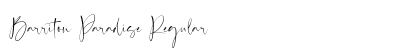 Barriton Paradise Regular (OpenType) Font Preview Barriton Paradise Regular (OpenType) Font Preview
