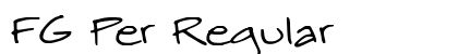 FG Per Regular Font Preview FG Per Regular Font Preview