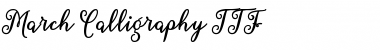 March Calligraphy Regular Font