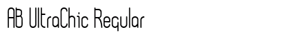 AB UltraChic Regular Font Preview AB UltraChic Regular Font Preview