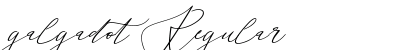 galgadot Regular Font galgadot Regular Font Preview