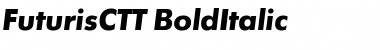 FuturisCTT BoldItalic Font