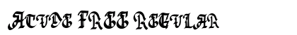 Acude FREE Regular (OpenType) Font Preview Acude FREE Regular (OpenType) Font Preview