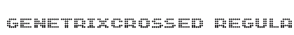 GenetrixCrossed Regular Font GenetrixCrossed Regular Font Preview