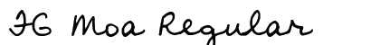 FG Moa Regular Font Preview FG Moa Regular Font Preview