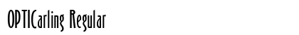 OPTICarling Regular Font OPTICarling Regular Font Preview