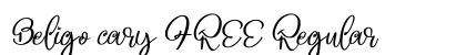 Beligo cary FREE Regular Font Preview Beligo cary FREE Regular Font Preview