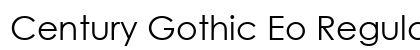 Century Gothic Eo Regular Font Century Gothic Eo Regular Font Preview