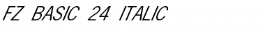 FZ BASIC 24 ITALIC Normal Font