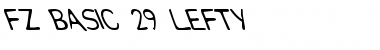 FZ BASIC 29 LEFTY Normal Font