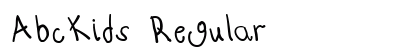AbcKids Regular Font AbcKids Regular Font Preview