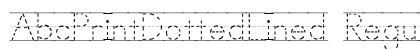 AbcPrintDottedLined Regular Font AbcPrintDottedLined Regular Font Preview