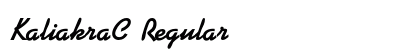 KaliakraC Regular (OpenType) Font Preview KaliakraC Regular (OpenType) Font Preview