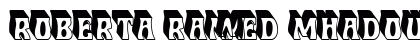 Roberta Raised Shadow Demo Font Roberta Raised Shadow Demo Font Preview
