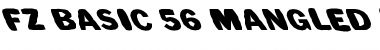 FZ BASIC 56 MANGLED LEFTY Normal Font