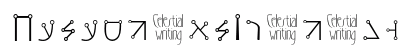 CelestialWriting Regular (OpenType) Font Preview CelestialWriting Regular (OpenType) Font Preview