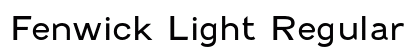Fenwick Light Regular (OpenType) Font Preview Fenwick Light Regular (OpenType) Font Preview