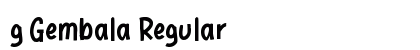 g Gembala Regular Font Preview g Gembala Regular Font Preview