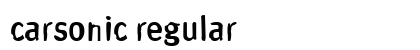 carsonic Regular Font Preview carsonic Regular Font Preview