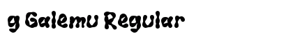 g Galemu Regular Font Preview g Galemu Regular Font Preview