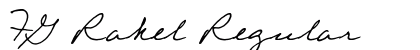 FG Rakel Regular Font Preview FG Rakel Regular Font Preview