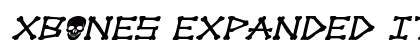 xBONES Expanded Italic Expanded Italic Font Preview xBONES Expanded Italic Expanded Italic Font Preview