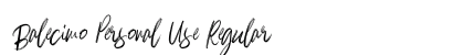 Balecimo Personal Use Regular (OpenType) Font Preview Balecimo Personal Use Regular (OpenType) Font Preview