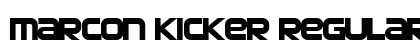 Marcon Kicker Regular Font Preview Marcon Kicker Regular Font Preview