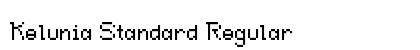 Kelunia Standard Regular Font Kelunia Standard Regular Font Preview