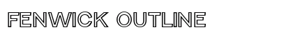 Fenwick Outline (OpenType) Font Preview Fenwick Outline (OpenType) Font Preview