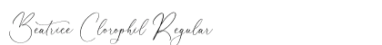 Beatrice Clorophil Regular (OpenType) Font Preview Beatrice Clorophil Regular (OpenType) Font Preview