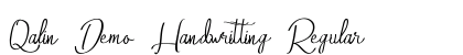 Qalin Demo Handwritting Regular Font Preview Qalin Demo Handwritting Regular Font Preview