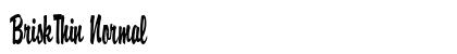 BriskThin Normal Font BriskThin Normal Font Preview