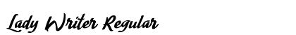 Lady Writer Regular Font Preview Lady Writer Regular Font Preview