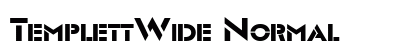 TemplettWide Normal Font Preview TemplettWide Normal Font Preview